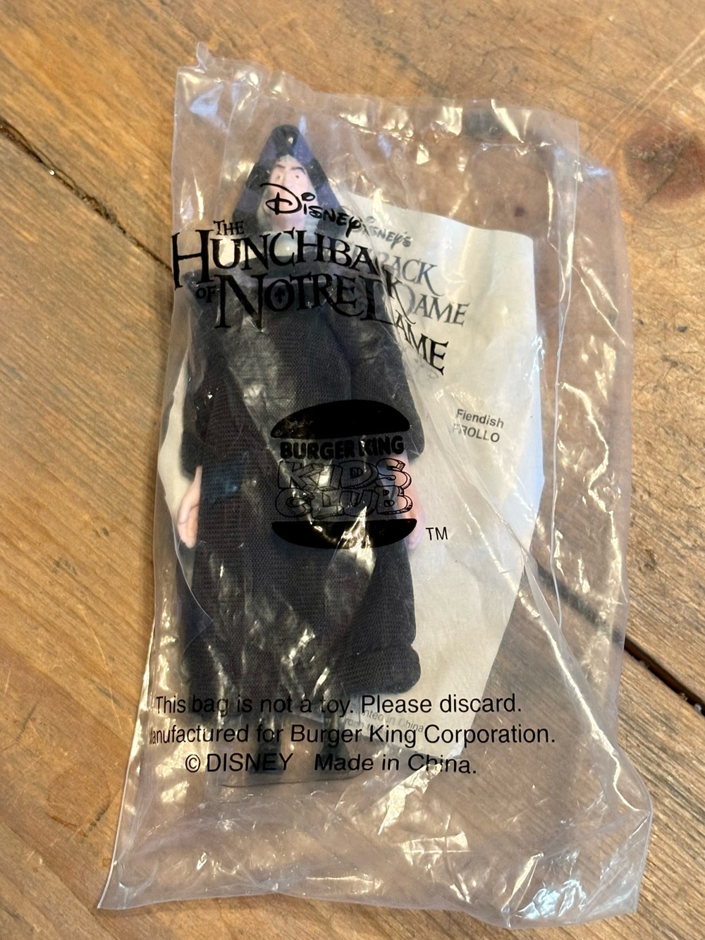 Vintage 1996 Frollo Burger King Toy